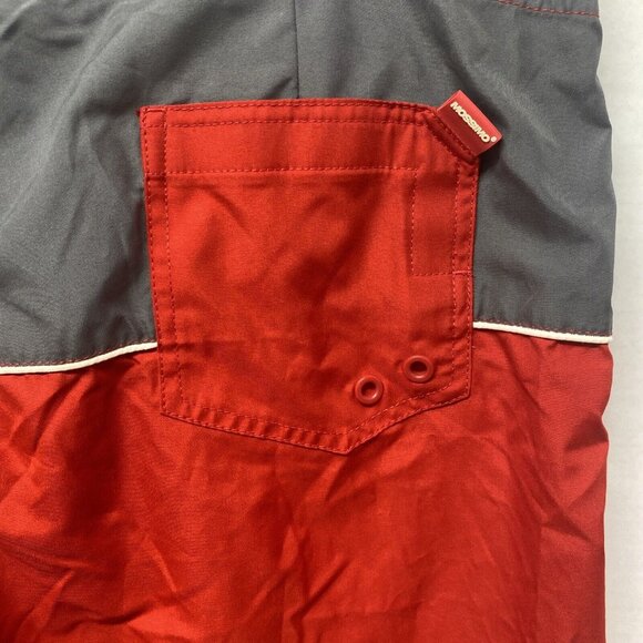 Mossimo Supply Co. Board Shorts Mens Size 38 Red & Gray Swim Shorts Surf Beach - Picture 5 of 8